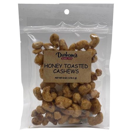 DURHAMS Honey Toasted Cashews 6 oz Bagged 7304240019